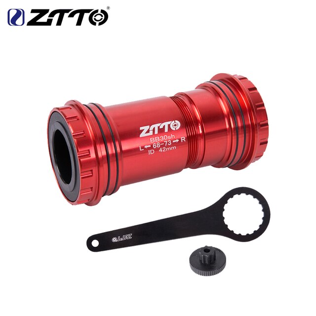 ZTTO prasa rowerowa pasuje robić wspornika dolnego oś BB30 24 adapter łożyska ceramiczne robić roweru szosowego MTB 24mm mechanizm korbowy: BB30-24 czerwony-Tool