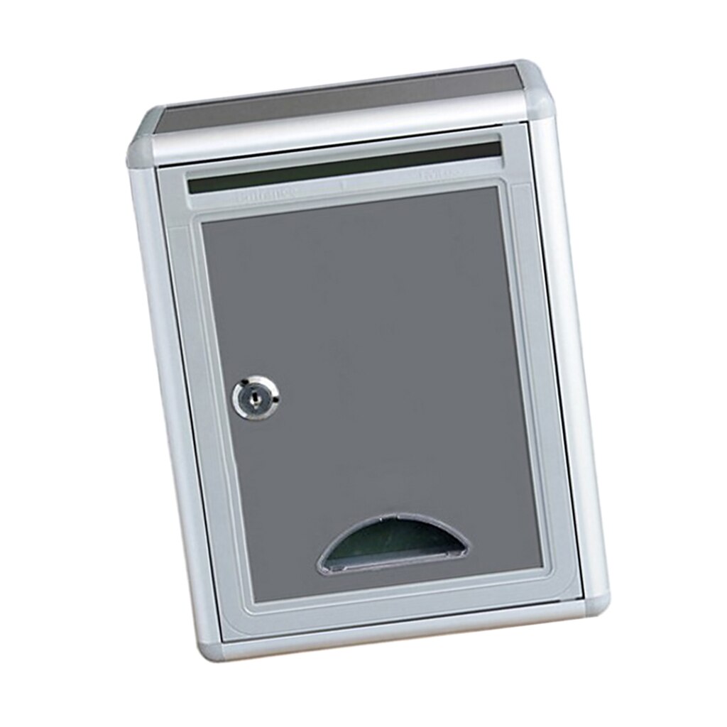 Lockable Letter Box Waterproof Suggestion Box Outdoor Mailbox for Villa