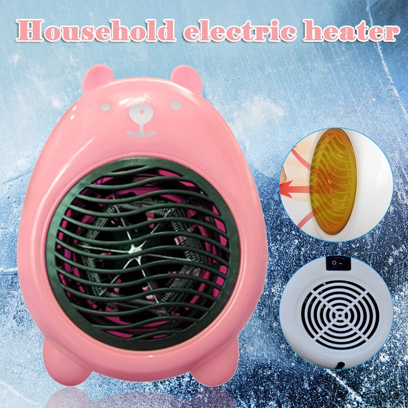 Mini Portable Desktop Heater with Comfortable Grip Overheat Protection for Home Office Bedroom Desk FP8