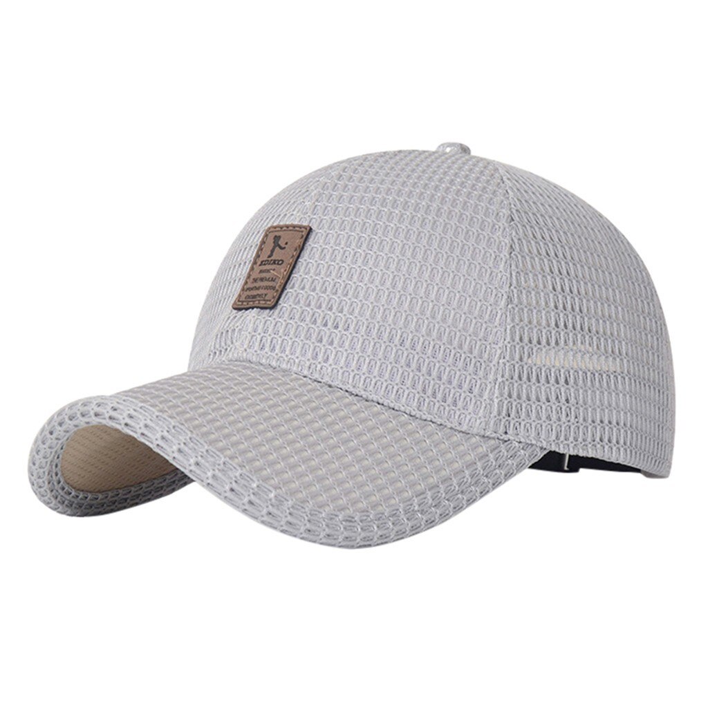 Men's summer hat Solid Breathable Outdoor Sun Protection Hat Wild Baseball Cap кепка с козырьком #j3s: D