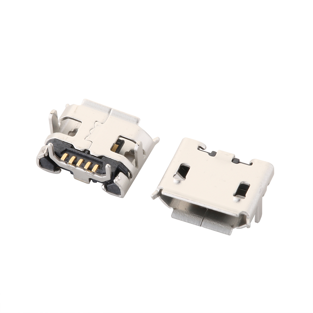Micro usb 2p 5p jack opladningsport stik dock oplader dip smd til telefon tablets højttalere osv. port stik strømstik: Orange / 5-9 stk