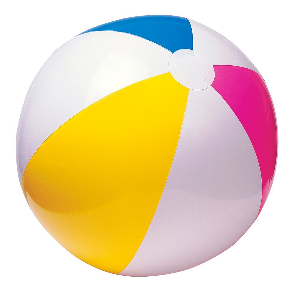 Intex 59030 - Pallone lucido, 61 cm, Multicolore