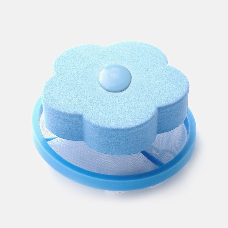 Siatka filtrująca podkładka worek filtracyjny usuwanie włosów pływające zwierzę futro szarpie wyłapywacz włosów wyłapywacz włosów zmywacz pralnia czyszczenie siatkowa torba: niebo niebieski