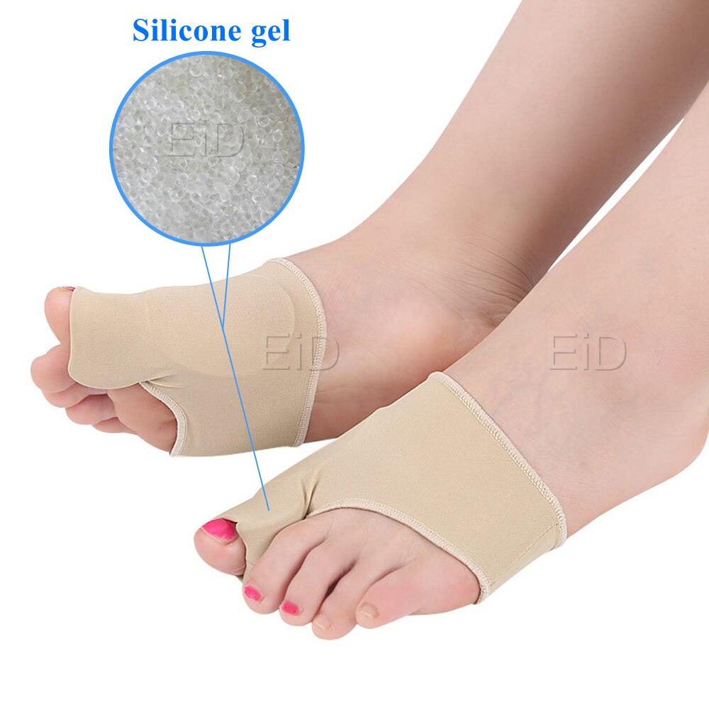 Mjukt ortotiskt skydd tårätare kuddar silikon tåavskiljare korrigerare tummen fötter vårdjusterare hallux valgus innersulor