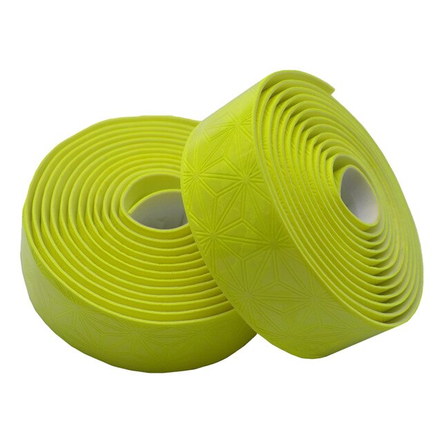Road Bike Handlebar Tapes Bicycle Bar Tape Wrapping Belt Anti-Slip Cycling Handle Grips Wraps Dead Fly Bicycle Strap: Yellow