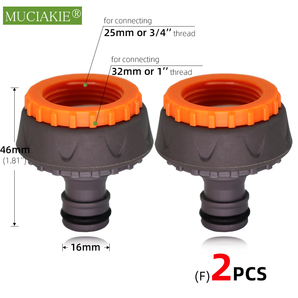 2Stck Garten Schlauch Schnell Anschlüsse Orange Gummi Kunststoff Kupplung Adapter Bewässerung Auto Waschen Gelenke 1/4'' 3/8'' 1/2'' 3/4'': grau