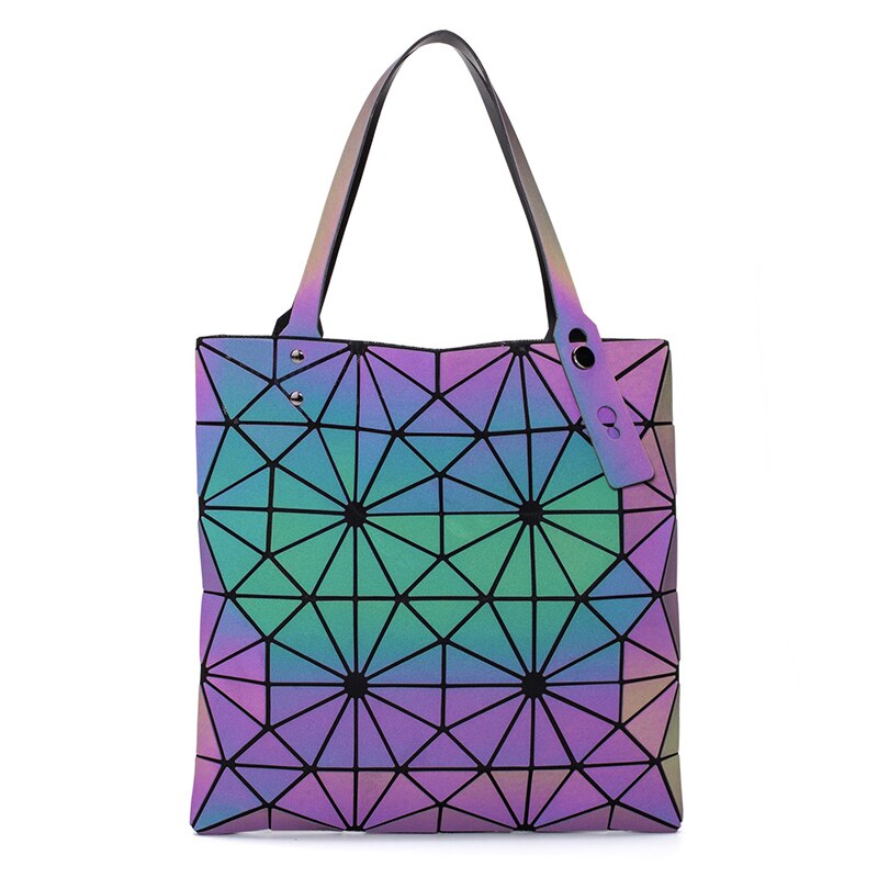 Bolso de hombro estilo japonés bolso de mujer geométrico Irregular luminoso correa de hombro ajustable Bolsos De Mujer bolsos plegables: Cross star