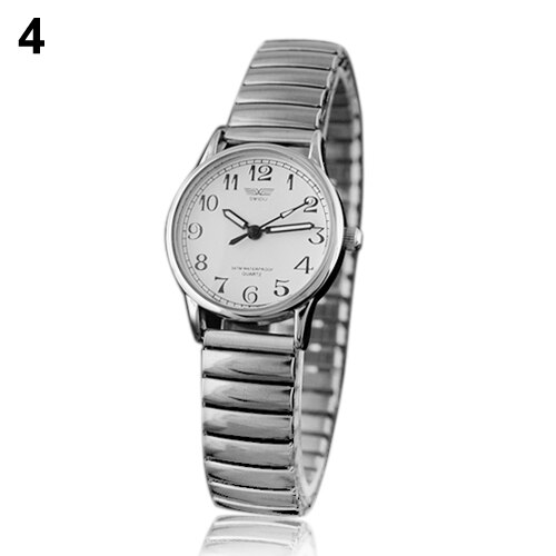 Reloj de pulsera analógico de cuarzo para hombre o mujer, cronógrafo de aleación elástica, de , 1 ud.