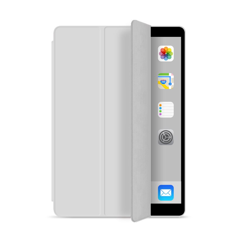 Case for iPad Air 3 10.5 Funda Slim Folding Stand Magnetic Auto Wake Sleep Silicone TPU Soft Smart Cover for iPad Air Case: Light Gray