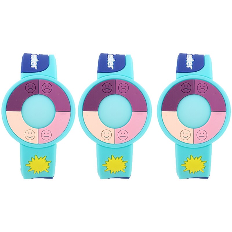 Testeur UV pour Bracelet en PVC, 3 pièces/lot, Test d'intensité ultraviolette, moniteur solaire, produits de protection de la peau