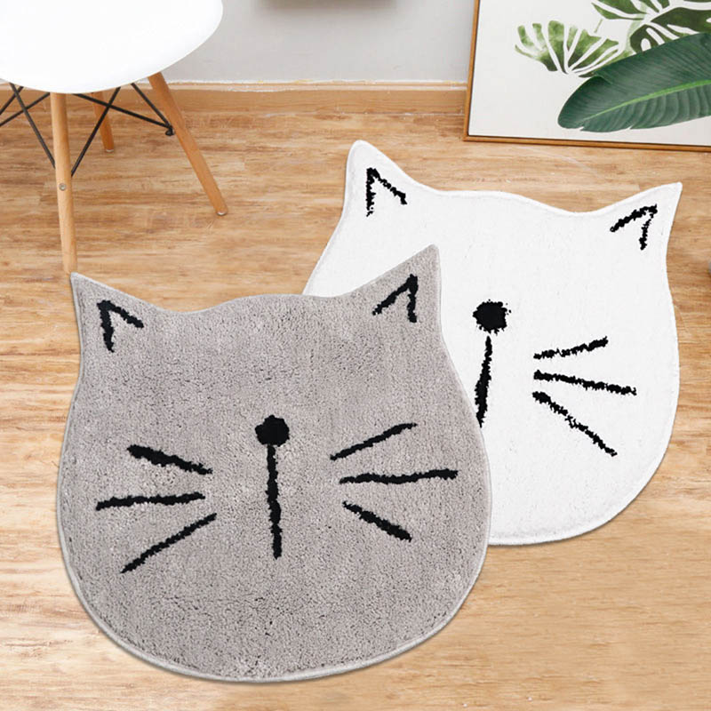 Cartoon kat entree deurmat badkamer waterabsorptie badmat antislip dierenprint tapijt voor slaapkamer keuken