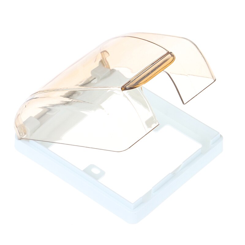Waterproof 86 Type Wall Socket Plate Panel Box Cover Protector: Coffee