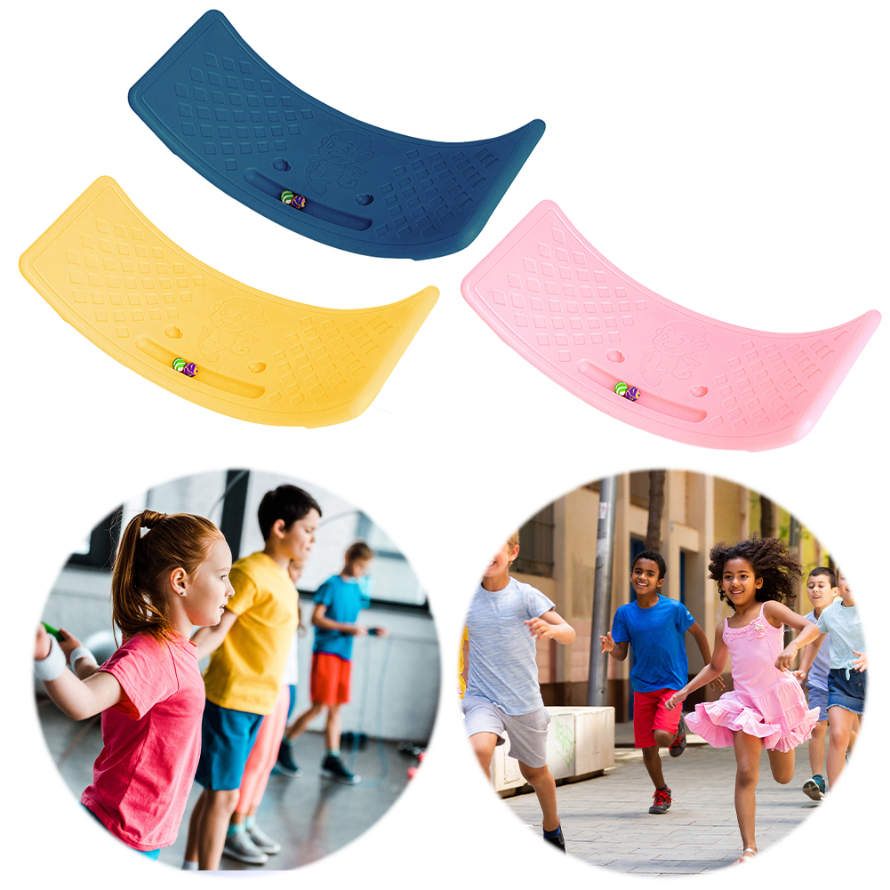 Vri-balansebrett multifunksjonelt buet bølgebrett sklisikkert balansebrett balansetreningsbrett for innendørs lek