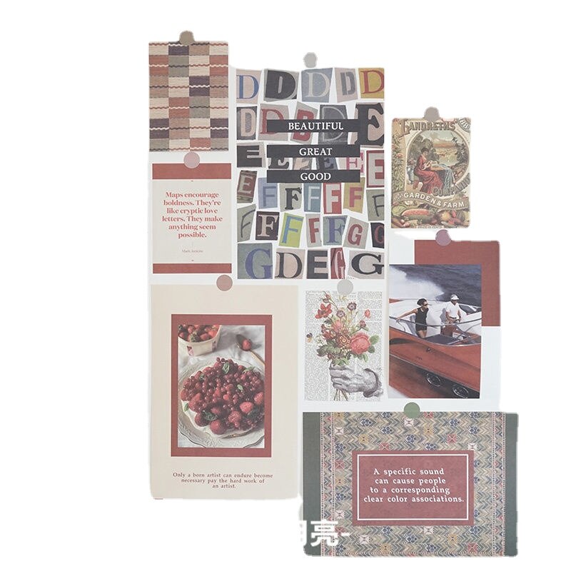 Væg collage sæt æstetisk ins kunst vægklistermærker vægmalerier selvklæbende soveværelse vægklistermærker sovesal værelse dekoration