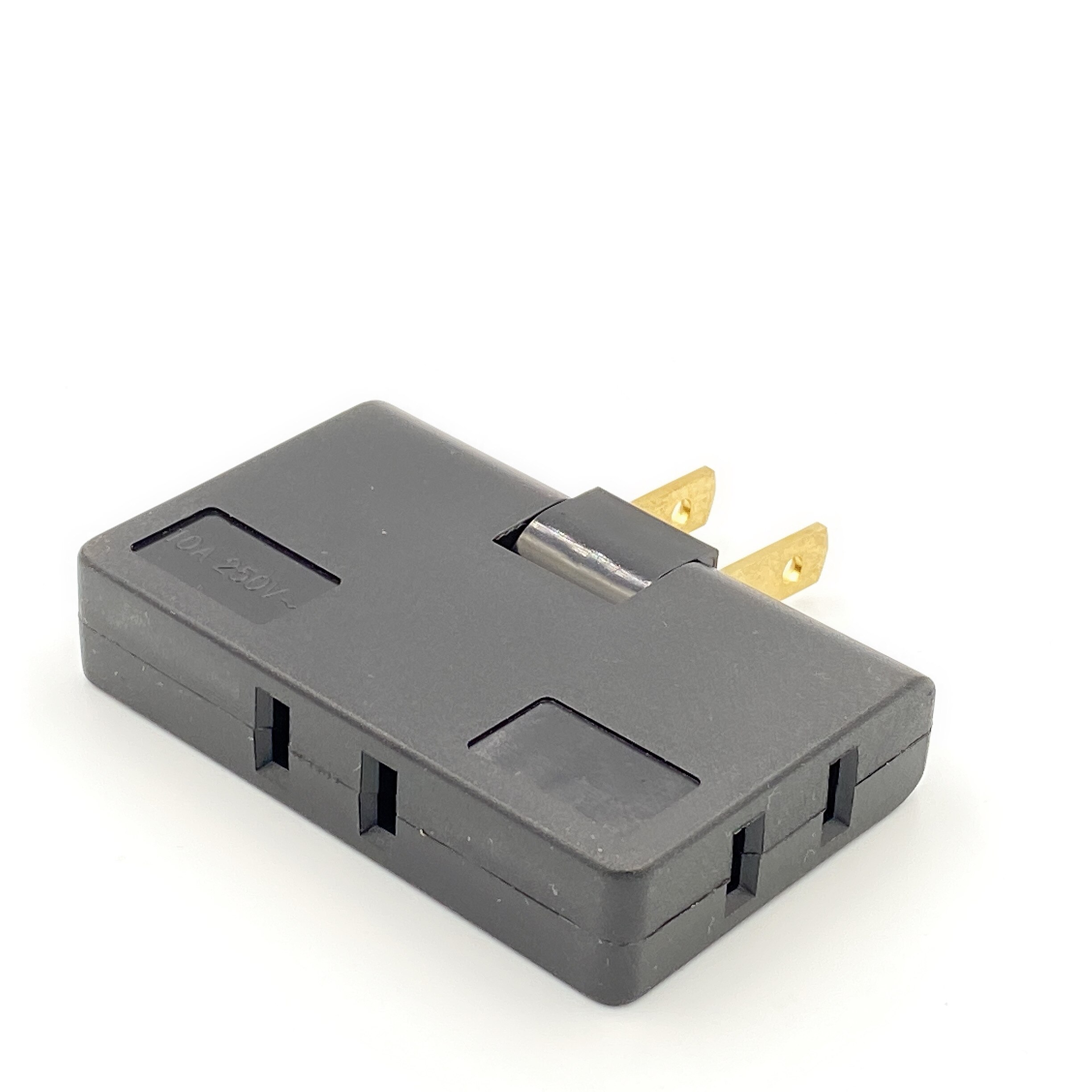 3 Outlet Grounded AC Power 2 Prong Swivel Light Wall Tap Adapter Tools Electrical Plugs For Phone Computer Camera