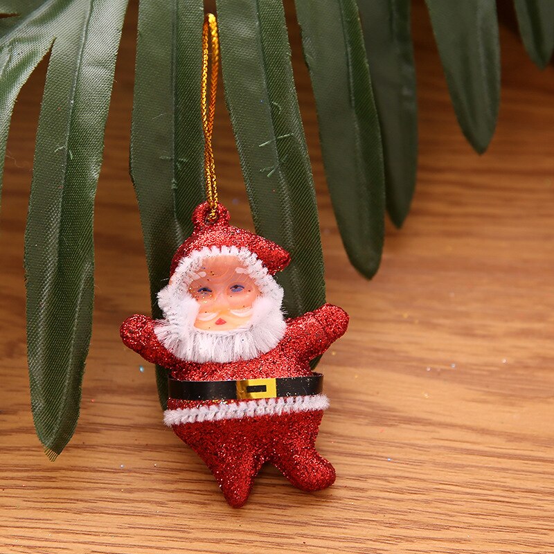 6 stuks kerstman hanger vrolijke kerstversiering voor thuis kerstboomversieringen jaardecoratie festival feestartikelen