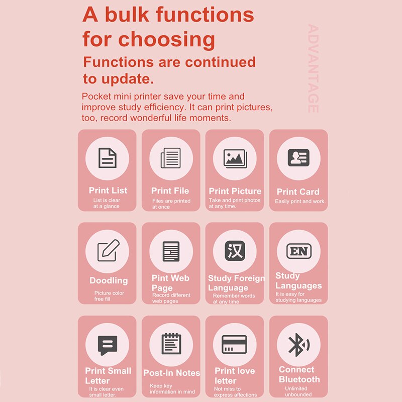 thermal black and white printing error problem Office document web page picture printing Bluetooth connected micro printer