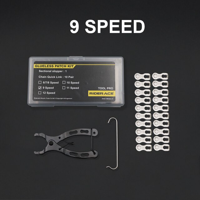 10 pairs Bicycle Chain Connector Quick Link Lock Set Road Bike Joint Magic Buckle Master Cycling Part For 6 7 8 9 10 11 12 Speed: Yellow