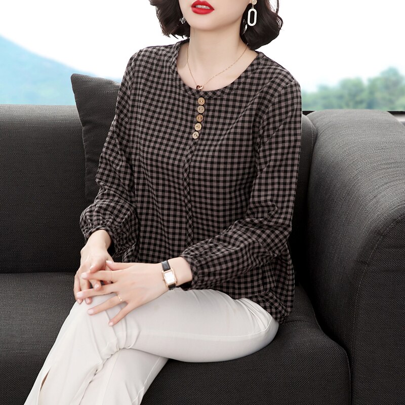 2024 Tops Dressy Casual Loose Shirt for Women Ladies Tops Solid Button Back Blouse Ladies Tops Dressy Casual Long Sleeve Shirts for Women, Black, S, Black