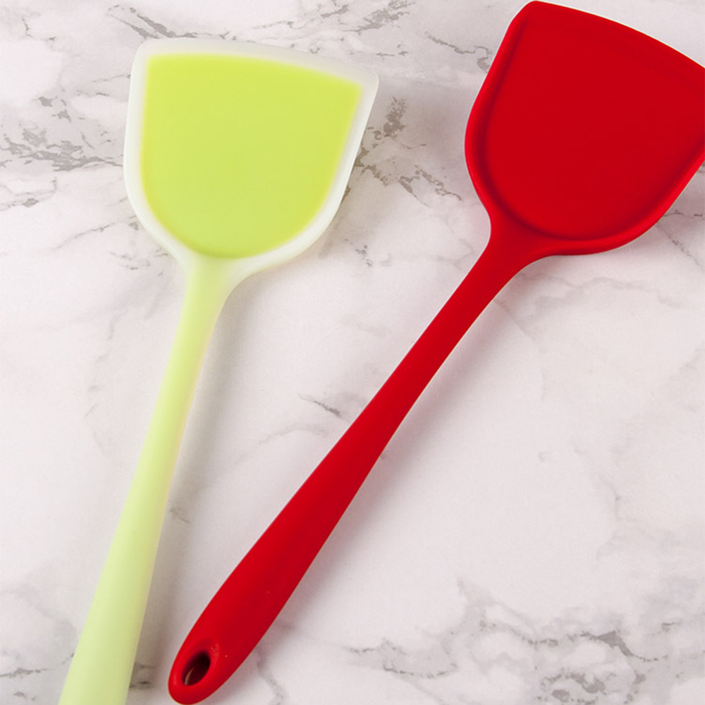 Silicone Spatula Beef Meat Egg Kitchen Scraper Wide Pizza Shovel Non-stick Turners Food Lifters Home Cooking Utensils 5 Colors