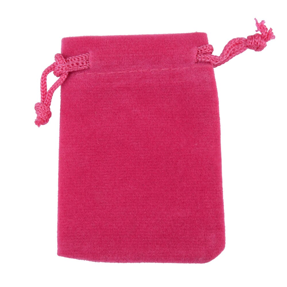 10 sztuk/partia 5*7cm kolorowe aksamitne torebki opakowania biżuterii wyświetlacz sznurkiem pakowania torby i torebki na prezenty: róża czerwony