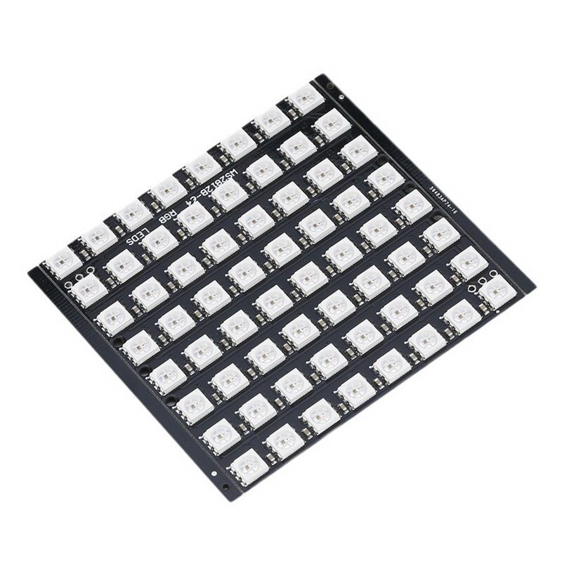 8x8 64 led matriz ws2812 led 5050 rgb completo-cor placa de motorista para arduino