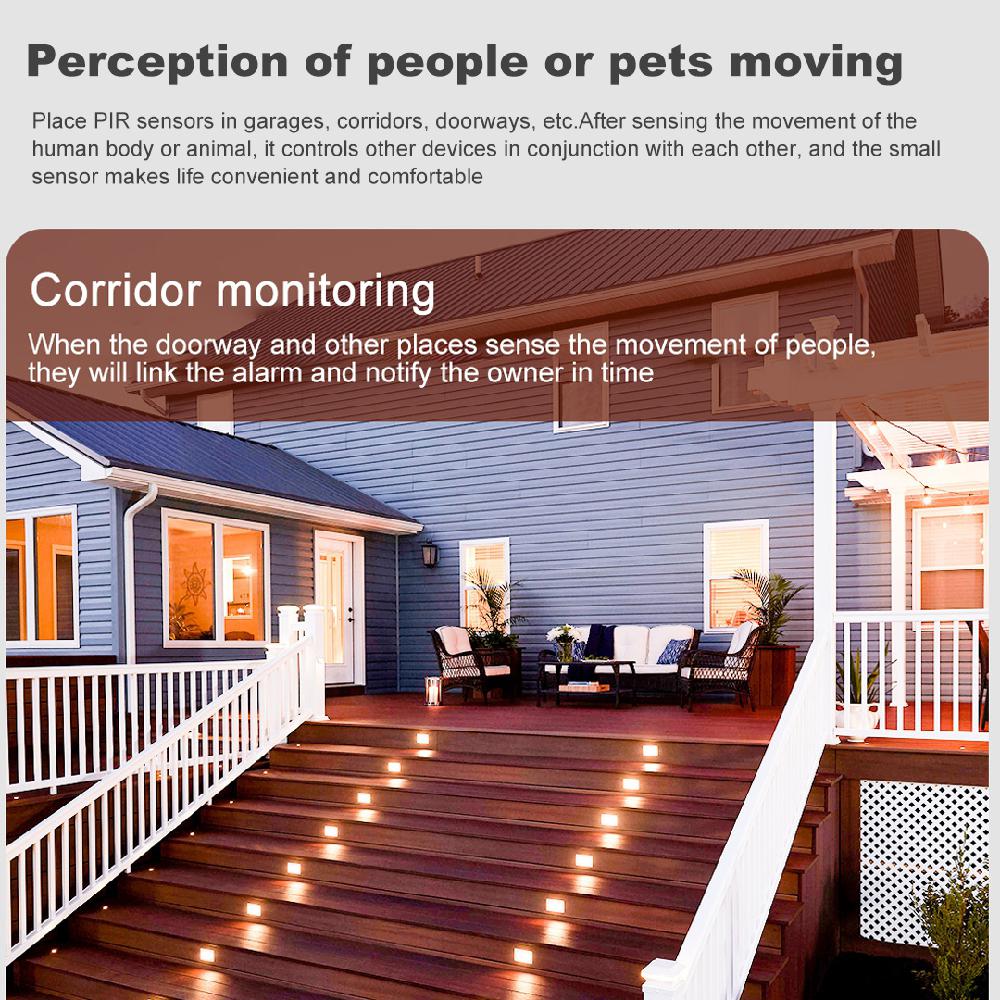 Adeeing Wifi Pir Bewegingsmelder Alarm Sensor Draadloze Pir Beweging Sensor