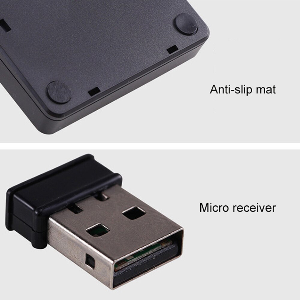 2.4GHz 18 Keys Wireless Numeric Keypad Number Keyboard Optical Mouse Combo Set