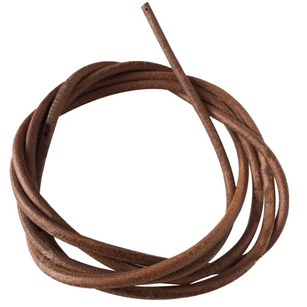 183cm Leather Belt Treadle Parts With Hook For Treadle Sewing Machine 3/16" 5mm Home Household Old Sewing Machines Accessory: Yellow