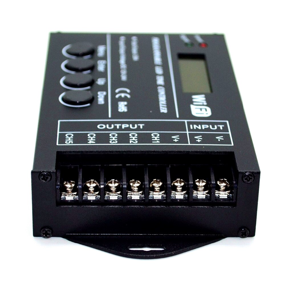 Controlador LED RGB Programable por tiempo WIFi TC421 TC420 DC12V/24V 5CH 20A, atenuador LED para teléfono PC con ánodo común para 3528 5050 tiras Led