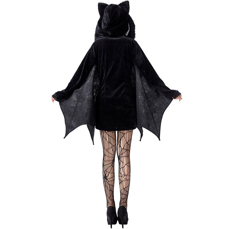 Vampyr flagermus kostume cosplay voksen halloween kostume til kvinder karneval fest tøj