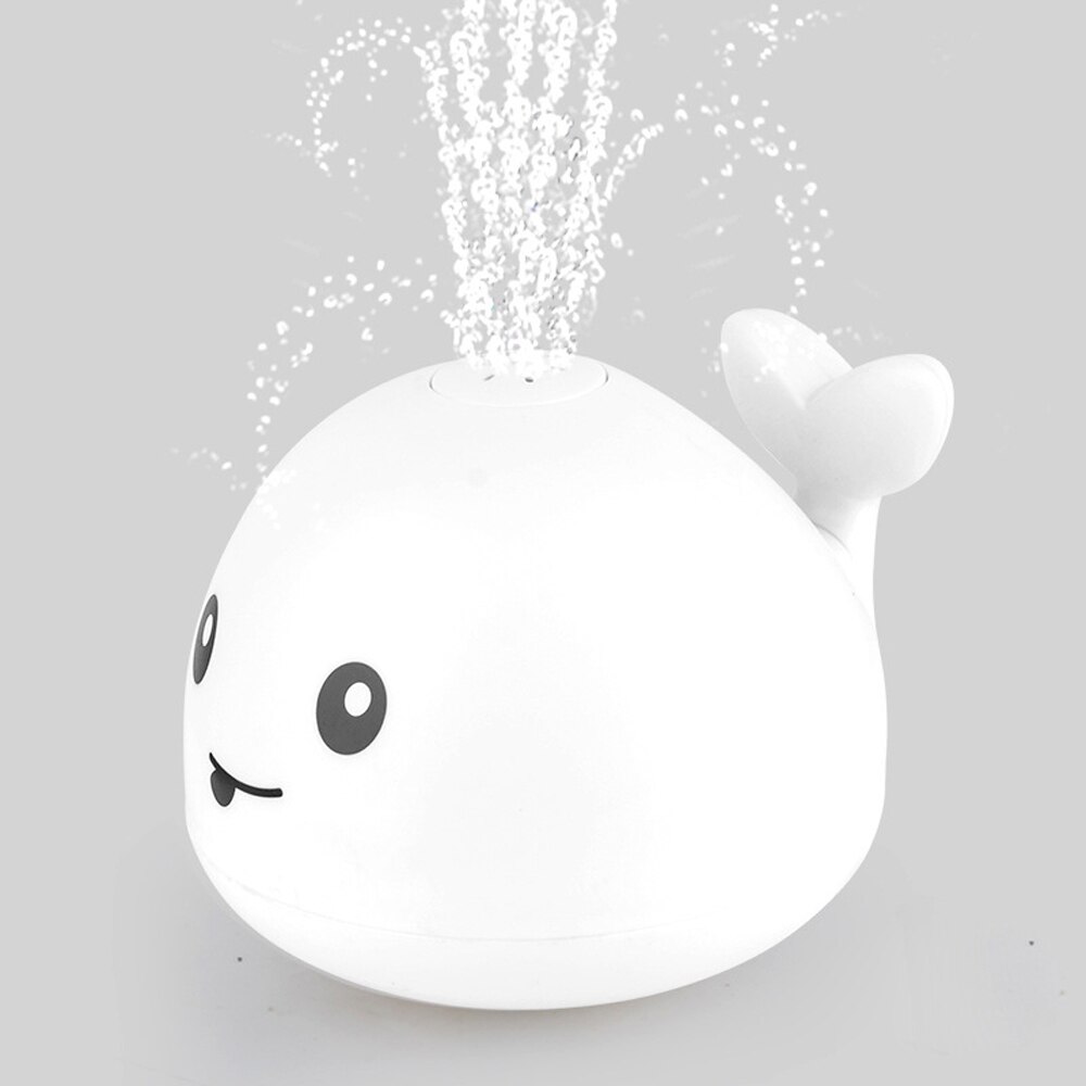 Giocattoli Da Bagno bambino Doccia Acqua Gioco Whale Spray Divertimento HA CONDOTTO LA Luce Sfera Musicale Vasca Per Bambini Bagno Impermeabile Giocattoli Da Bagno per regalo dei bambini: White Whale