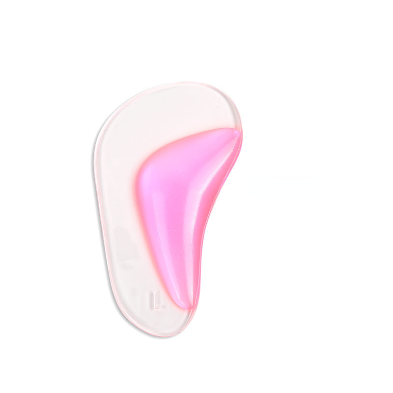 Plantilla ortopédica con soporte para arco, plantilla de silicona para pie plano, Corrector de pie plano, cojín de choque elástico suave, almohadilla ortopédica de Gel: Rojo