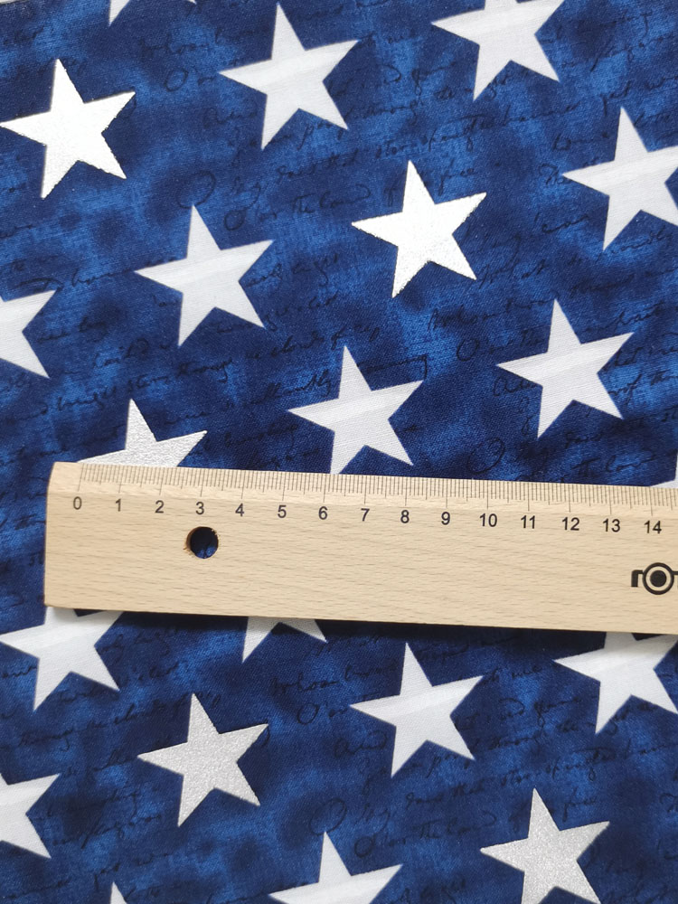 Fünf Sterne 100% Baumwolle Glitter Silber Stanzen ... – Vicedeal