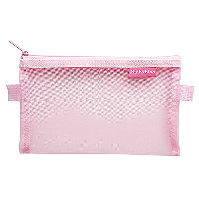 1pcs Simple Transparent Mesh Pencil Case School Supplies Colour Pen Box Office Student Pencil Cases Nylon: 334