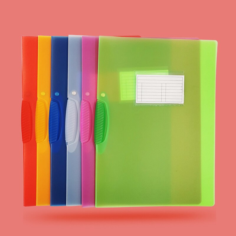 Plastic Transparante Map A4 Filing Producten Roterende Map Houder Binder Clips Organiseren Document Clip Kantoor School