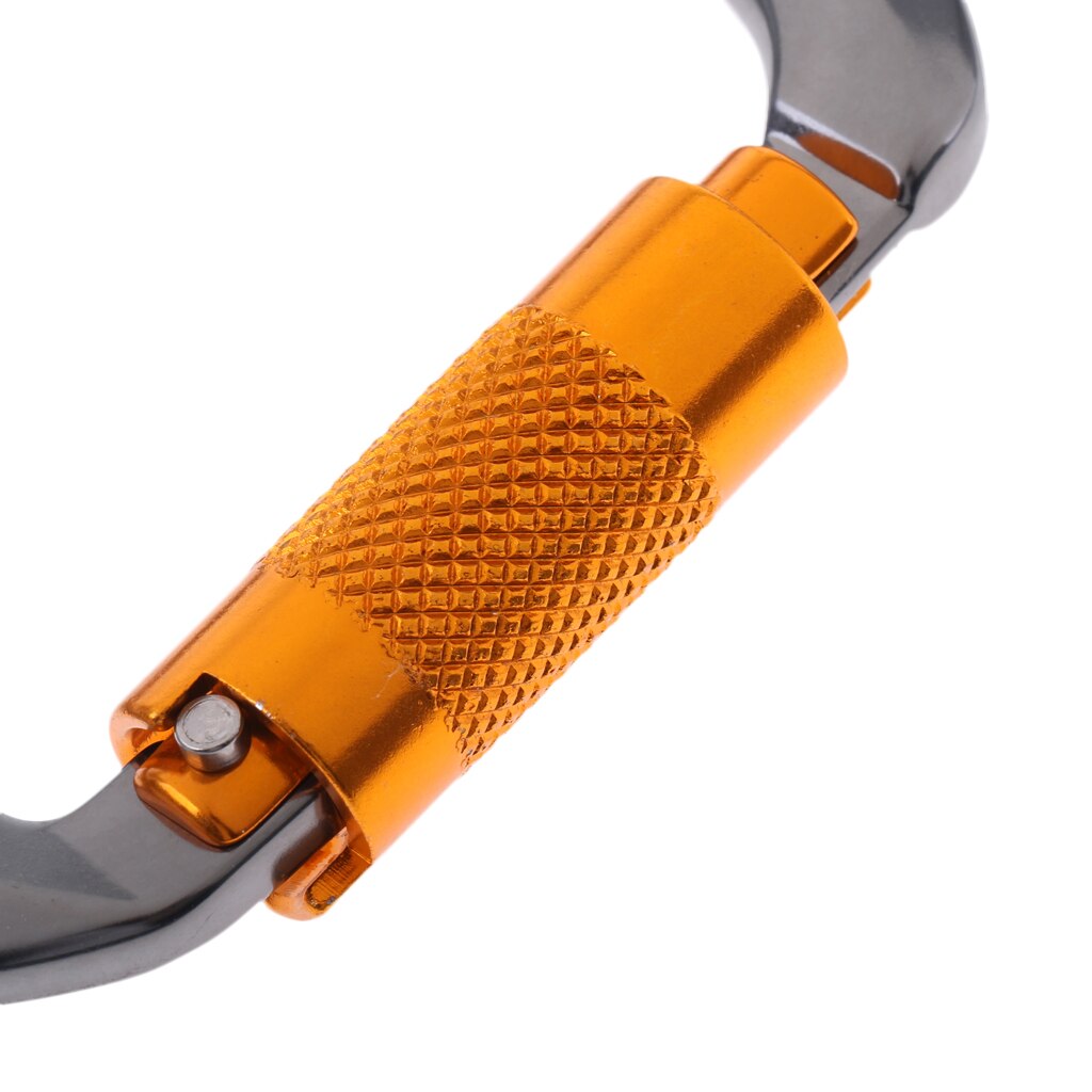 25KN Twist Gate D Karabijnhaak Auto Vergrendeling Karabiner Voor Rotsklimmen Alpinisme Valbeveiliging-Ce Gecertificeerd
