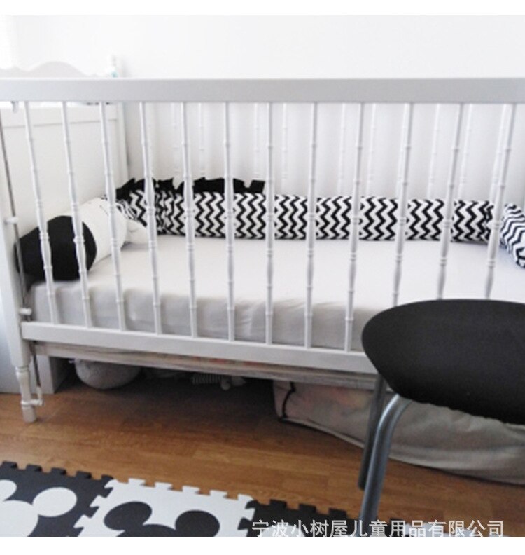 200 centimetri zebra Cilindrico Traspirante Presepe Protezione Utile bambino Paraurti Cuscino Decorazione Della stanza