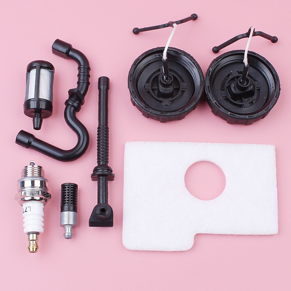 Luft Kraftstoff Öl Filter Linie Schlauch Panzer Deckel Für Stihl Frau180 Frau170 018 017 Frau 180 170 Kettensäge Ersatzteil zündkerze Bausatz