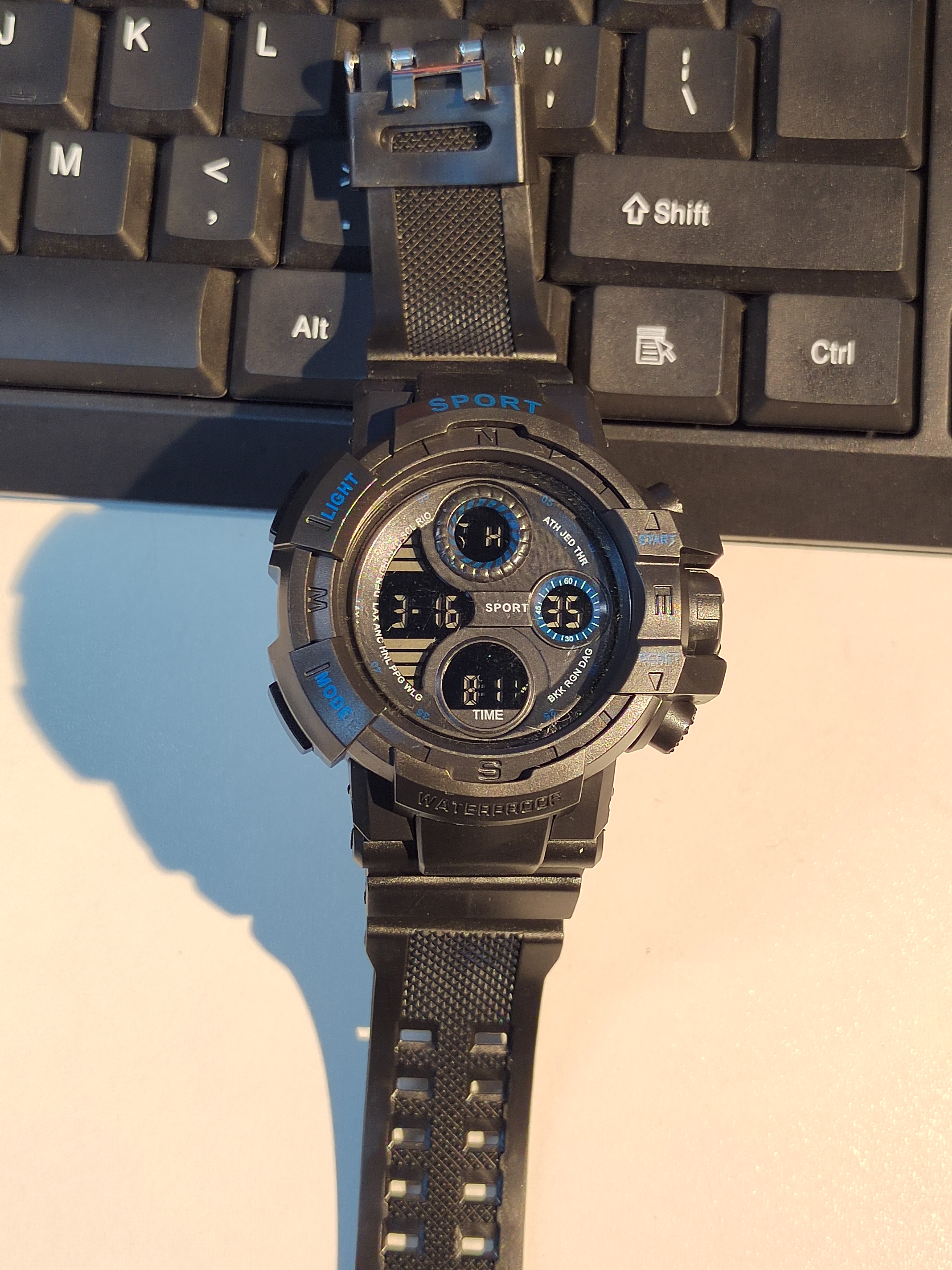 Reloj Digital negro YIKAZE para hombres, relojes deportivos, cronógrafo impermeable para exteriores, reloj de mano G, reloj de pulsera para estudiantes de choque de infantería: Multicolor