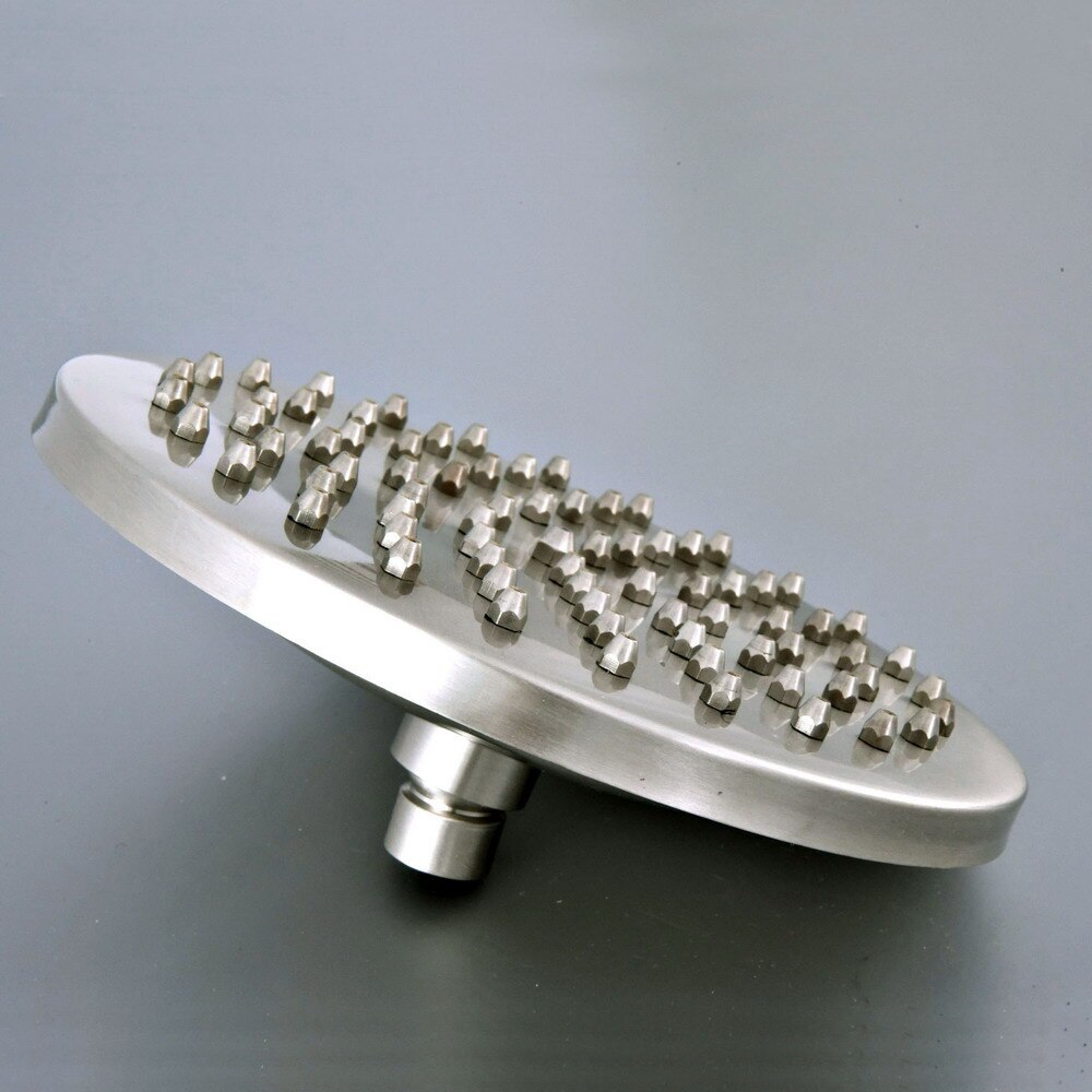 Okrągła głowica prysznicowa opady deszczu głowica prysznicowa natrysk z deszczownicą słuchawka prysznicowa matowy nikiel akcesoria łazienkowe: prysznic głowa B