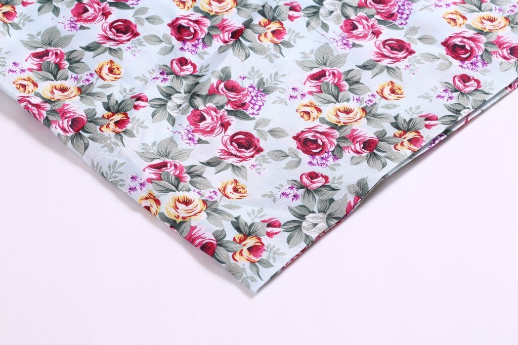 50*140cm Printed Flower 100% Polyester Cotton Fabric Patchwork for Cloth Making Puppet Pillar,c9720: 1045133007