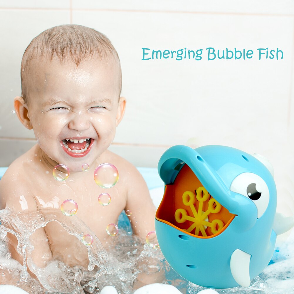 Bubble Vis Elektrische Muziek Volautomatische Dolfijn Bubble Machine Douche Speelgoed