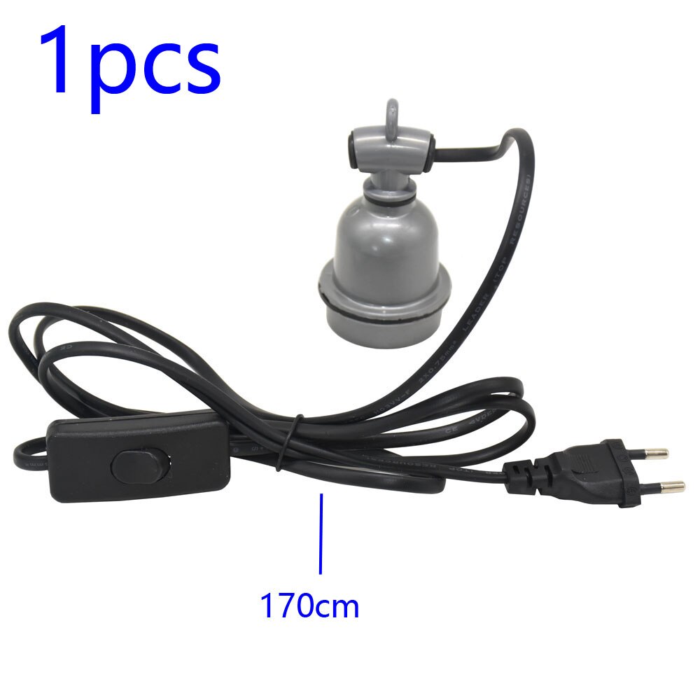 Pet Heating Lamp Animal Warm Light Chicken Thermostatic Temperature Controller Heater Reptile Box Heating lamp 220V 300W: GRAY