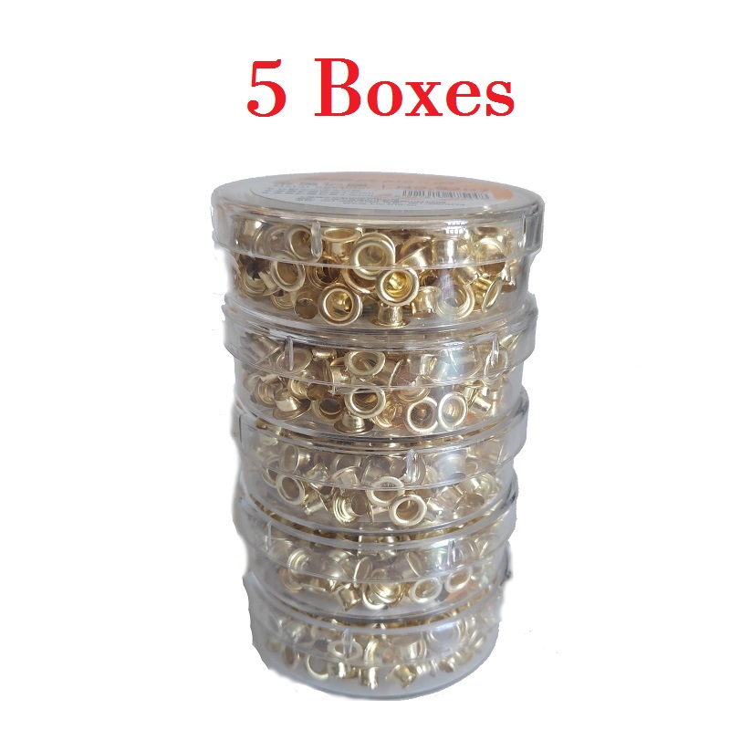 Oeillet en métal pour reliure, une boîte comprenant 250 œillets: Five Boxes