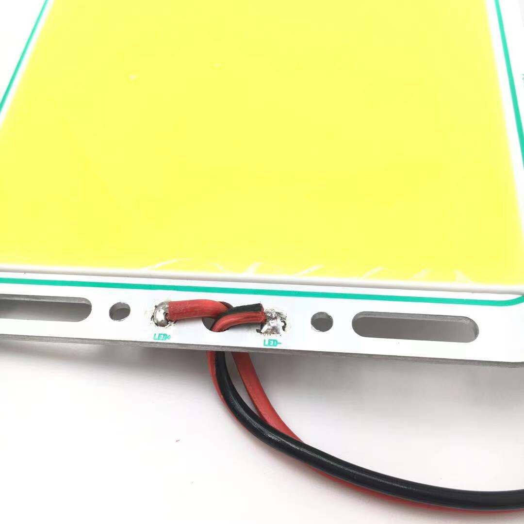 Panneau LED COB blanc, dc 12v, 60W, puce de lampe embarquée, Source d&#39;éclairage 220 × 112.7mm, ZF-220-112.7-0484
