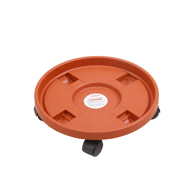 Großer runder Pflanzen-Caddy mit Rädern, 30 cm rollende Pflanzenständer, robuster Kunststoff-Pflanzenroller, Basis, Topfbeweger, Blumentopfständer: Default Title