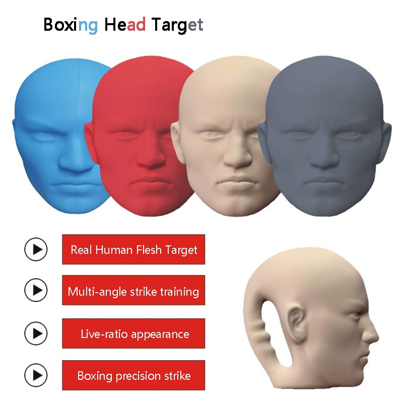 Type de tête de boxe cible de main cible de visage humain cible de tête en forme humaine cible de main en forme de tête de poche cible réelle cible humaine