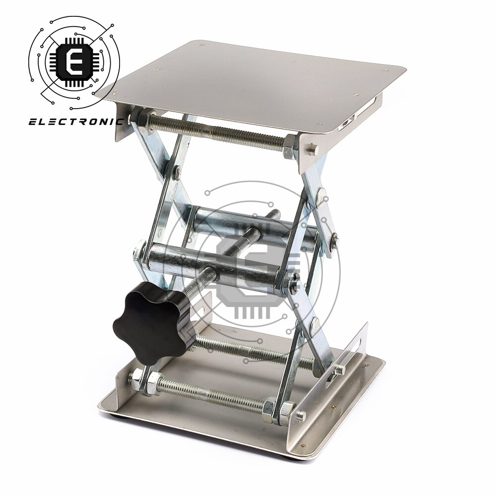 Aluminiumlyftare fräsplatta bord träbearbetningsmaskiner gravering laboratorium lyftstativ manuell lyftplattform snickeriverktyg