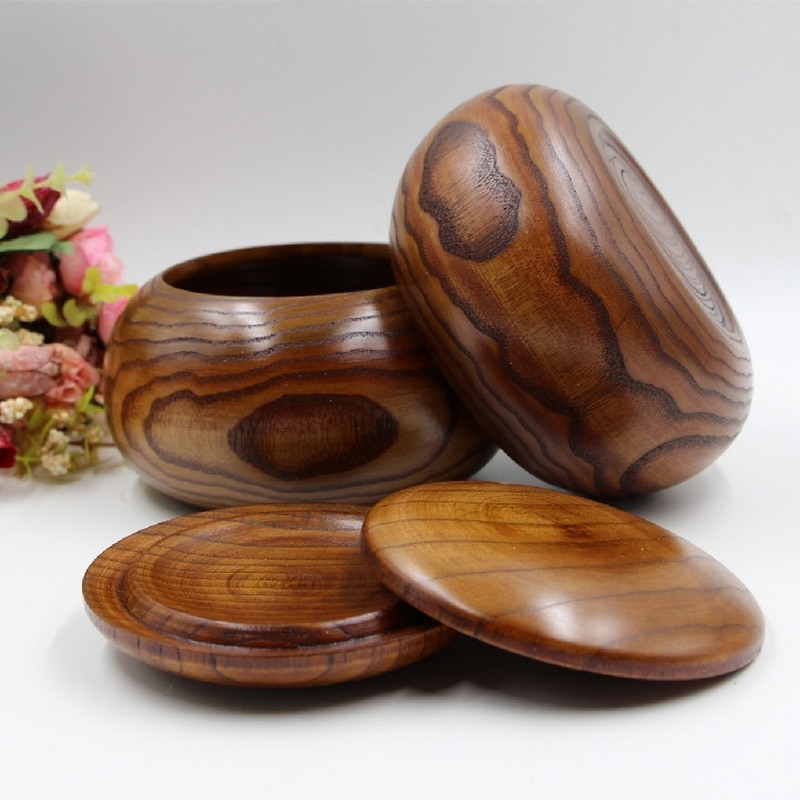 Go game wooden bowls yunzi bamboo cans chess box